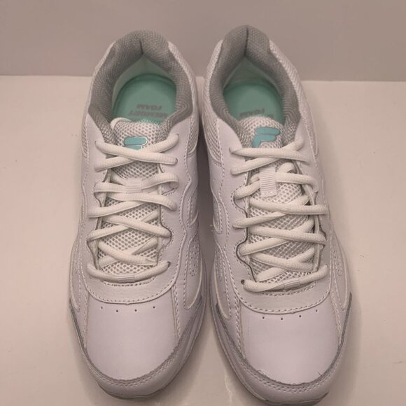 Size 9 Women Shoes FILA Memory Glimpse White/ARBL - Picture 4 of 6